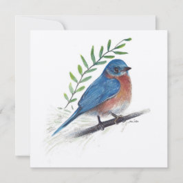 Bluebird Art Bird Kaart