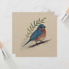 Bluebird Art Bird Kaart