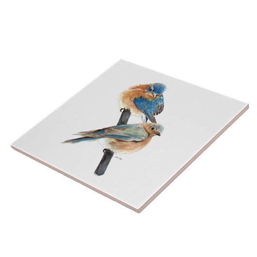 Bluebird Art Decor Tegeltje (Zijkant)