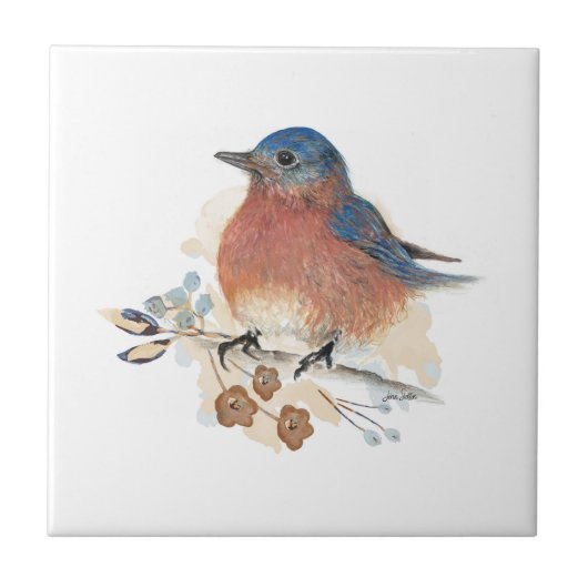 Bluebird Art Tegeltje (Voorkant)