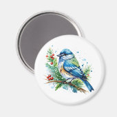 Bluebird at Christmas Magneet (Voorkant / Achterkant)