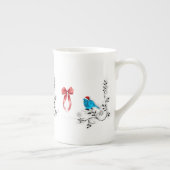 Bluebird at Christmas Porselein Kop (Rechts)