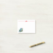 Bluebird at Christmas Post-it® Notes (Op bureau)