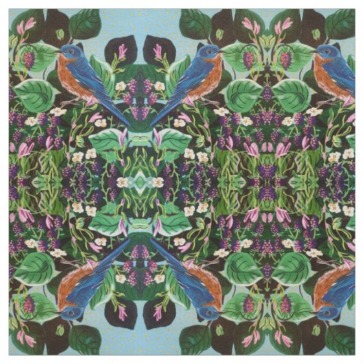 Bluebird Berry Stof (Swatch)