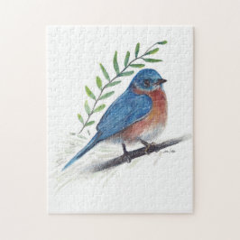 Bluebird Bird Art Legpuzzel