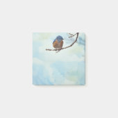 Bluebird Bird Art Natuur Post It Note Pad (Voorkant)