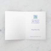 Bluebird Bird Art Schrift Christelijke Moederdag Kaart (Binnen)