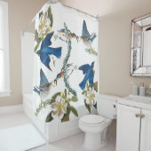 Bluebird Birds Audubon Wildlife Showgordijn Douchegordijn (In situ)