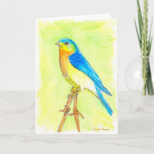 Bluebird Birthday Card Kaart