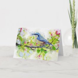 BLUEBIRD BLANK ALL-OCCASION CARD BEDANKKAART