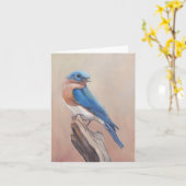 "Bluebird" Blank Art Note Kaart (Gele Bloem)