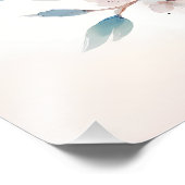 Bluebird Blossom Watercolor Serenity Foto Afdruk (Hoek)