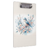 Bluebird Blossom Watercolor Serenity Klembord (Rechts)