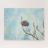 Bluebird Blue Bird Art Nature Art Big Puzzle Legpuzzel (Horizontaal)