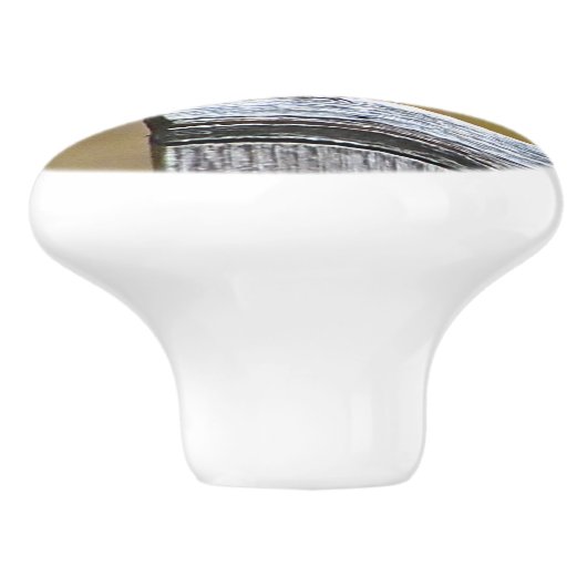 Bluebird Ceramic Knob. Keramische Knop (Zijkant)