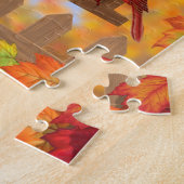 Bluebird Chickadee Cardinale Autumn Bird Feeder Legpuzzel (Zijkant)