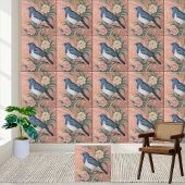 Bluebird Chinoiserie Floral Pattern Tegel Tegeltje