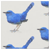 Bluebird Cotton Fabric Stof (Close Up)