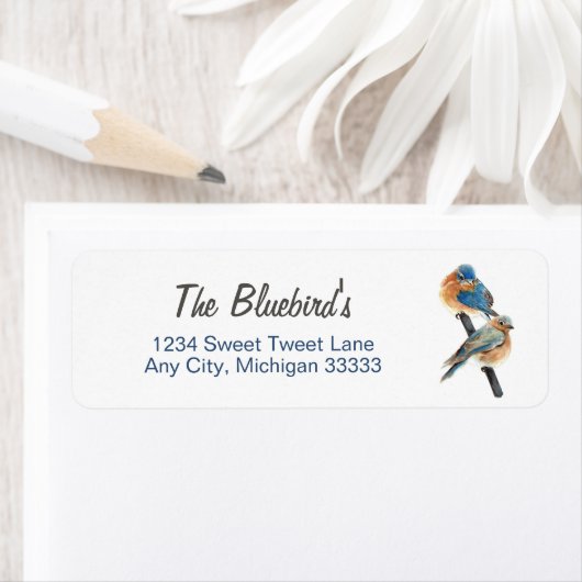 Bluebird Couple Art Etiket (Insitu)