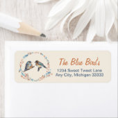 Bluebird Couple Art Label (Insitu)