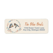 Bluebird Couple Art Label (Voorkant)