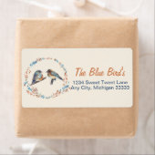 Bluebird Couple Art Label (Insitu)