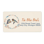 Bluebird Couple Art Label (Voorkant)