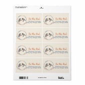 Bluebird Couple Art Label (Full Sheet)