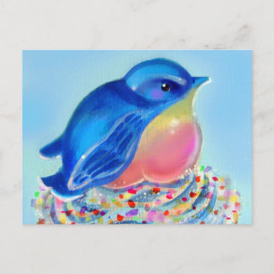 Bluebird Cupcake Surprise Briefkaart