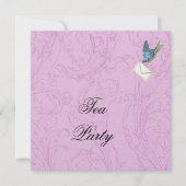 Bluebird & Damask-uitnodiging Kaart (Voorkant)