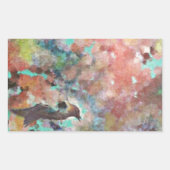 Bluebird Digital Art Rechthoekige Sticker (Voorkant)