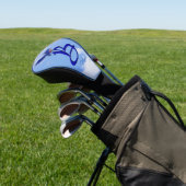 Bluebird Elegant Monogram Initiaal B Persoonlijk Golfheadcover (Insitu)