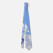 Bluebird Elegant Monogram Initiaal E Stropdas (Achterkant)