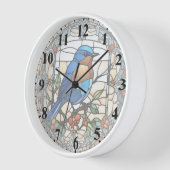 Bluebird Faux Glas in lood Blauwe Vogelklok (Hoek)