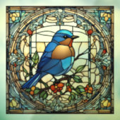 Bluebird Faux Glas in lood Blue Bird Raamsticker (Vel 3)