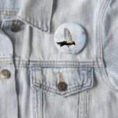 Bluebird Grunge Ronde Button 5,7 Cm (In situ)