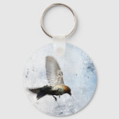 Bluebird Grunge Sleutelhanger (Voorkant)