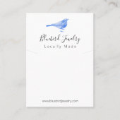 Bluebird Handmade Jewelry Ketting Pendant Visitekaartje (Voorkant)