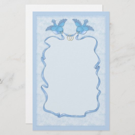 Bluebird Happiness Briefpapier (Voorkant / Achterkant)