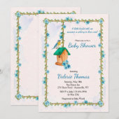 Bluebird Happiness Invitation Kaart (Voorkant / Achterkant)