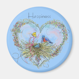 Bluebird Happiness Magnet