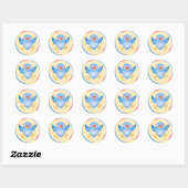 Bluebird Happiness Ronde Sticker (Vel)