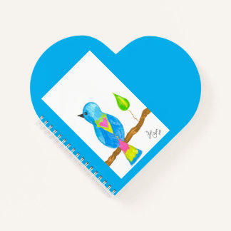 Bluebird Heart Notitieboek van Love Cheri