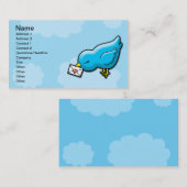 Bluebird houdt visitekaartje in aanraking (Voorkant / Achterkant)