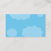 Bluebird houdt visitekaartje in aanraking (Achterkant)