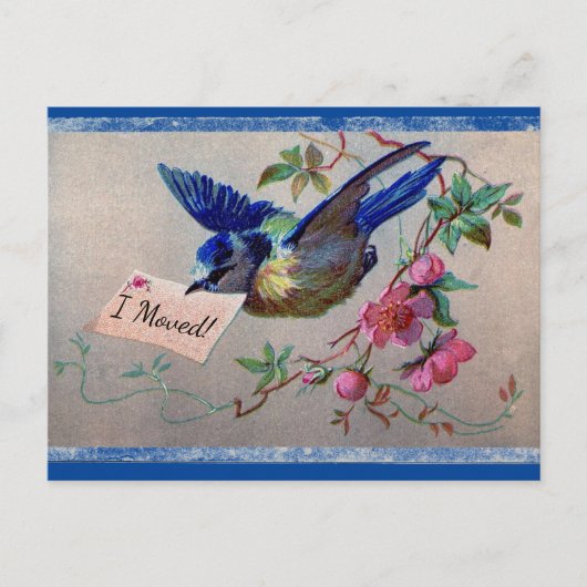  Bluebird I Moved Briefkaart (Voorkant)