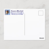 Bluebird Ik wil Rumi Quote Photographic zingen Briefkaart (Achterkant)