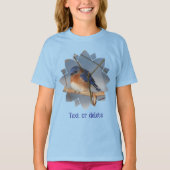 Bluebird In Winter Personalized T-shirt (Voorkant)