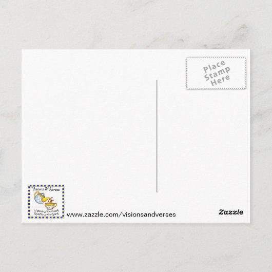 Bluebird Inspirerend Post Kaart (Achterkant)