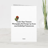 Bluebird Kaleidoscope Natuur Fotokaart Kaart (Achterkant)